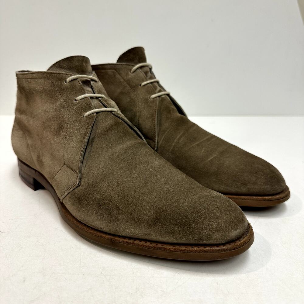 NEW HEELS Edward Green Shanklin Chukka Boot Mushroom Suede Made England US 7.5 D